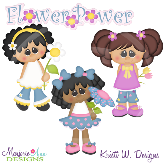 Flower Power Cutting Files-Includes Clipart - Click Image to Close